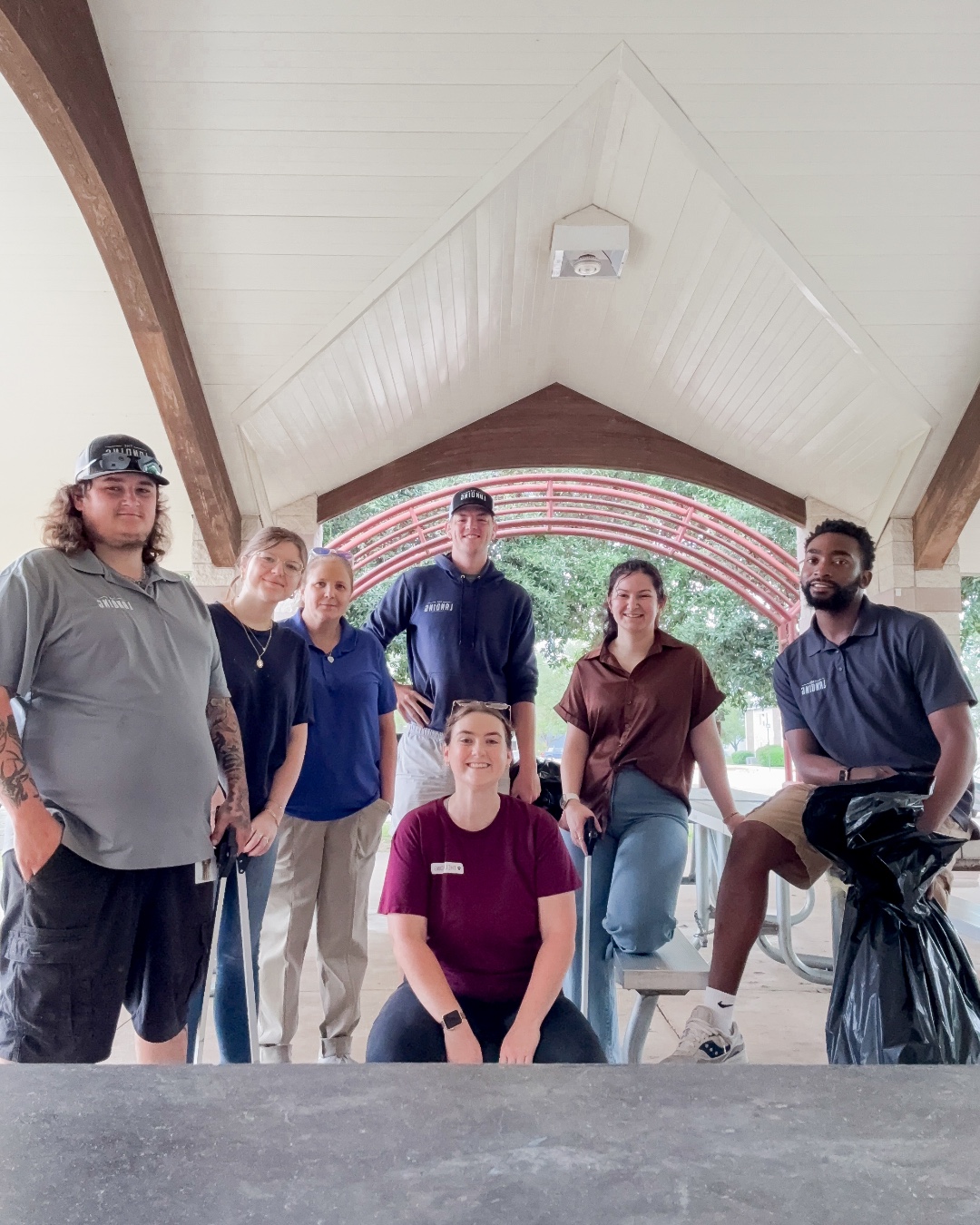 Tailwind Group employees doing volunteer work in the community