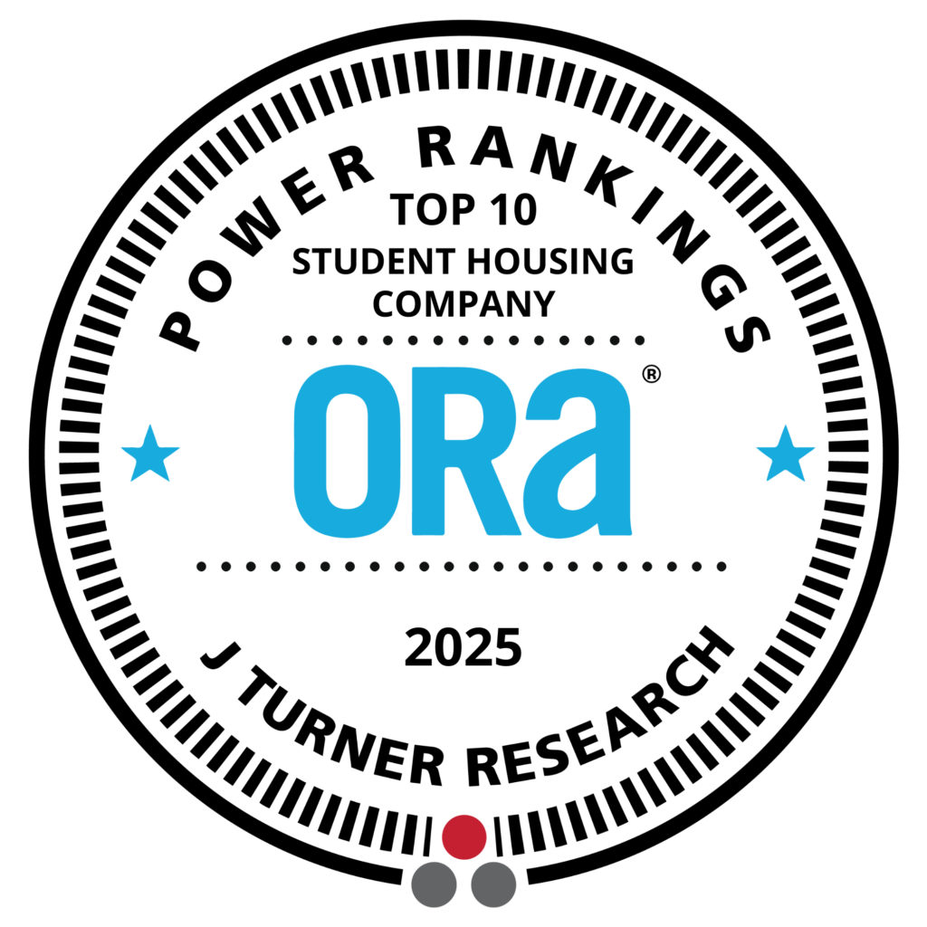 2025 Top 10 Student Housing Company ORA Power Ranking Seal 2025
